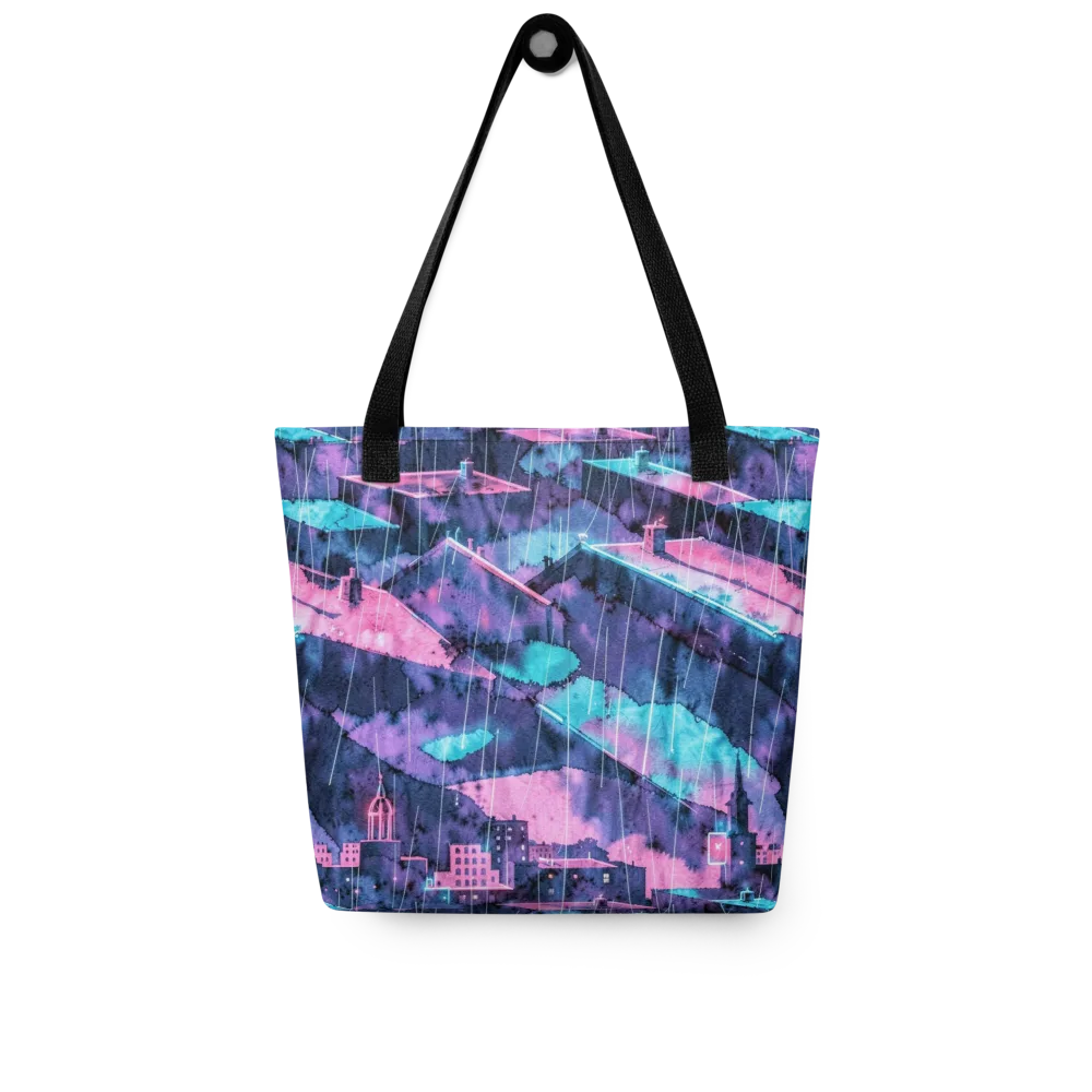 Violet Rooftop Storm on Tote Bag — Front