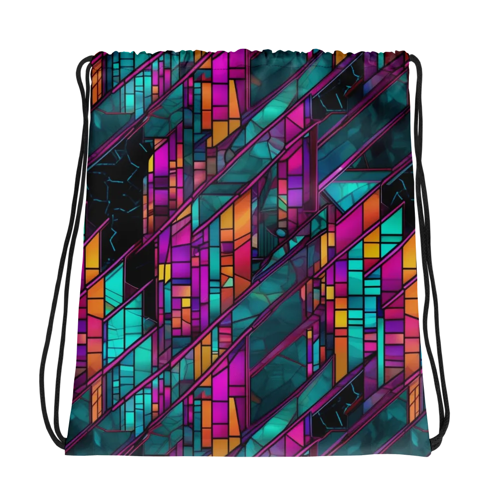 Electric Rose Window on Drawstring Bag — Photo