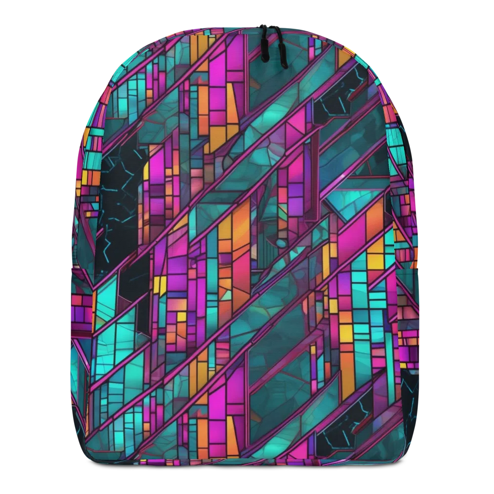 Electric Rose Window on Minimalist Backpack — Front