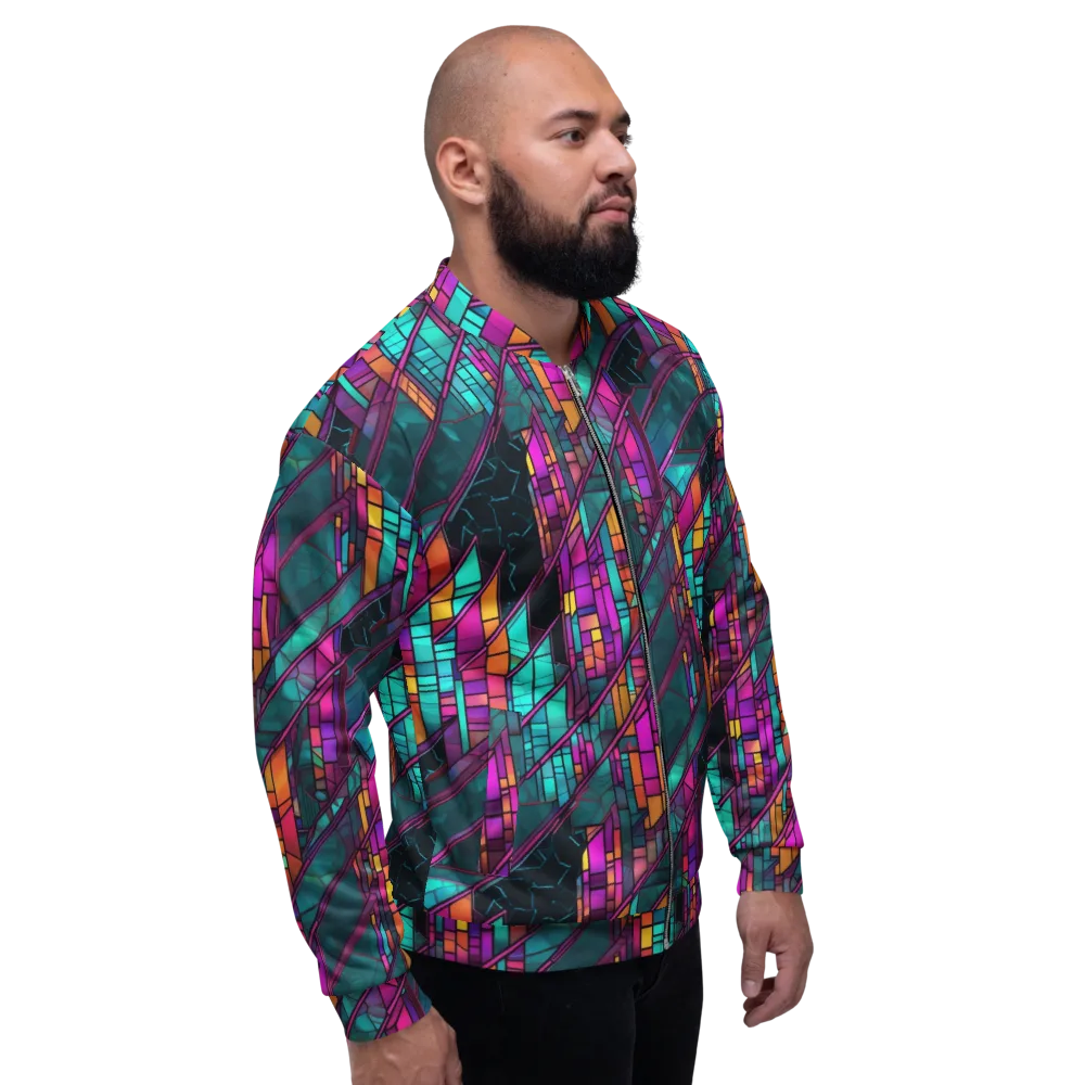 Electric Rose Window on Bomber Jacket — Right