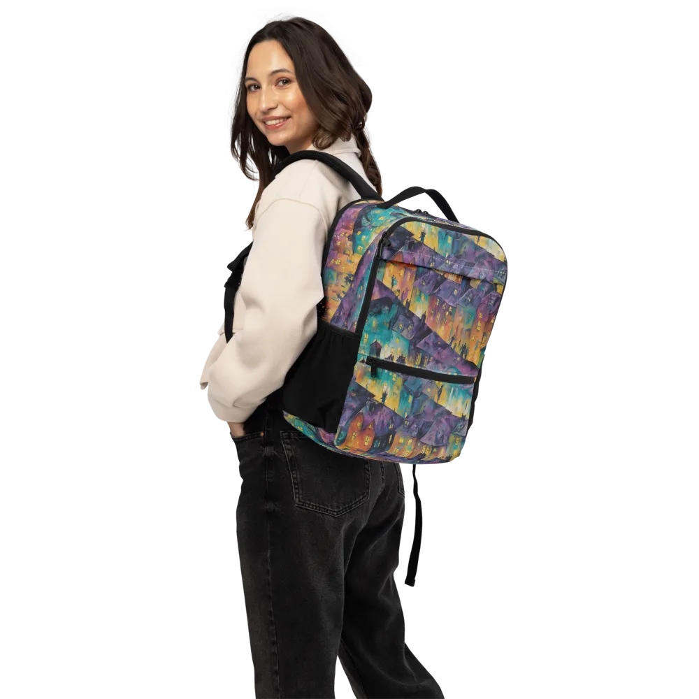 Midnight Rooftops on Utility Backpack — Back