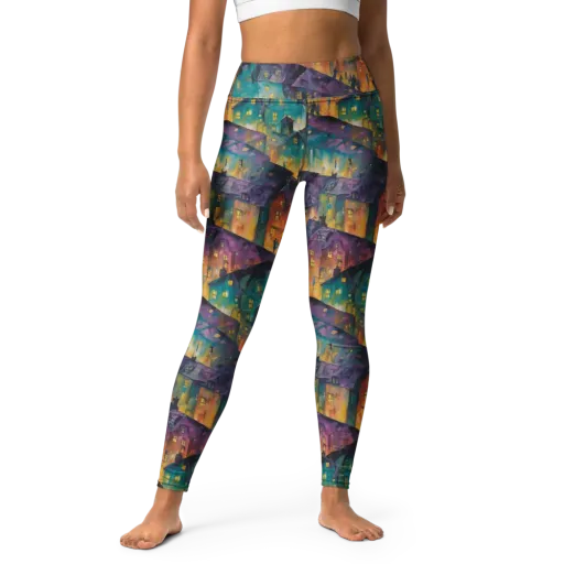 Midnight Rooftops on a Yoga Leggings