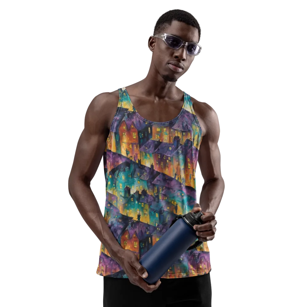 Midnight Rooftops on Men's Tank Top — Front