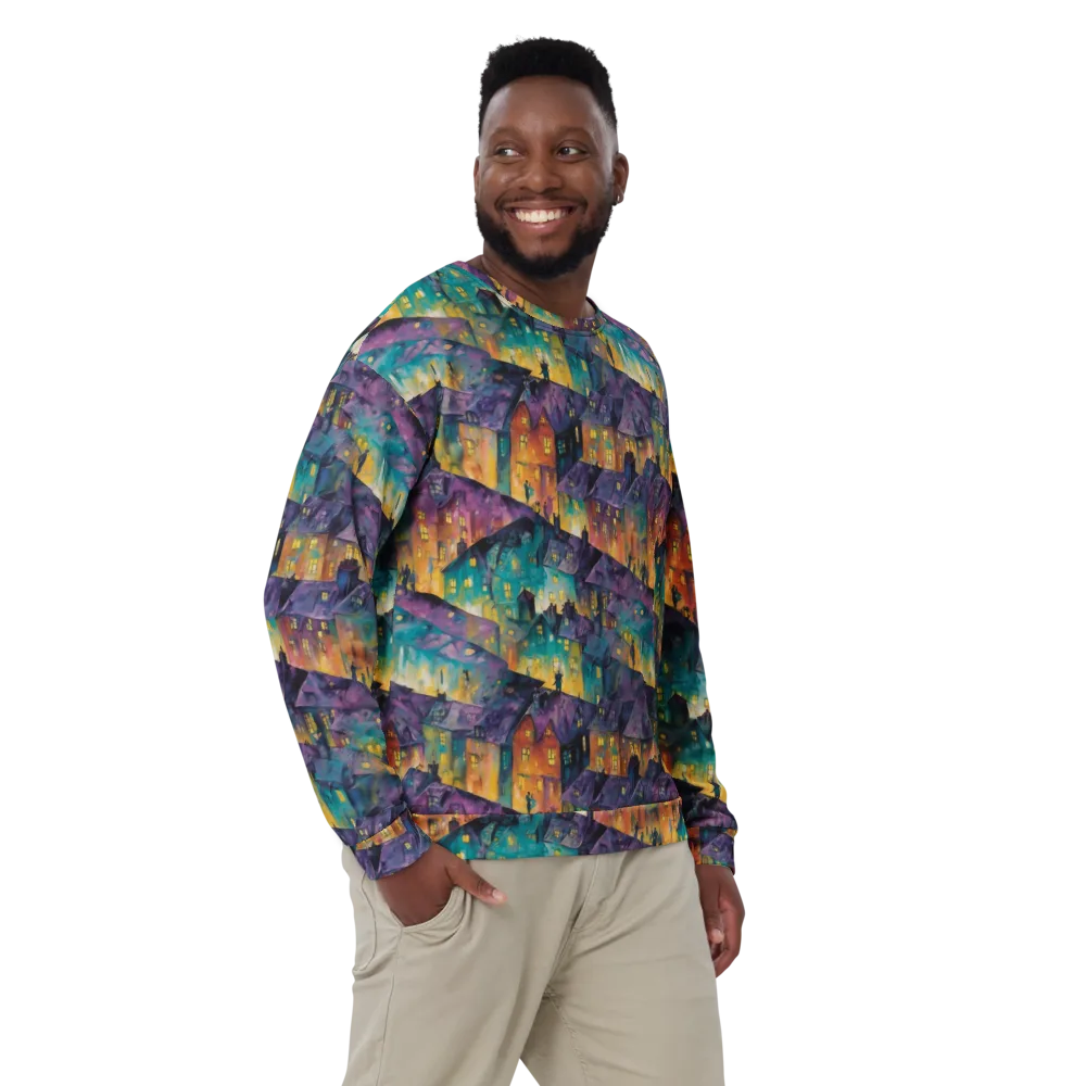 Midnight Rooftops on Sweatshirt — Front