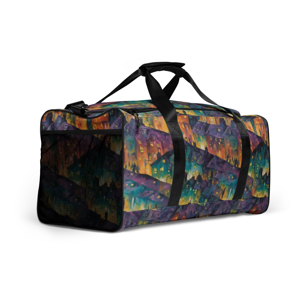 Midnight Rooftops on Duffle Bag — Right Front