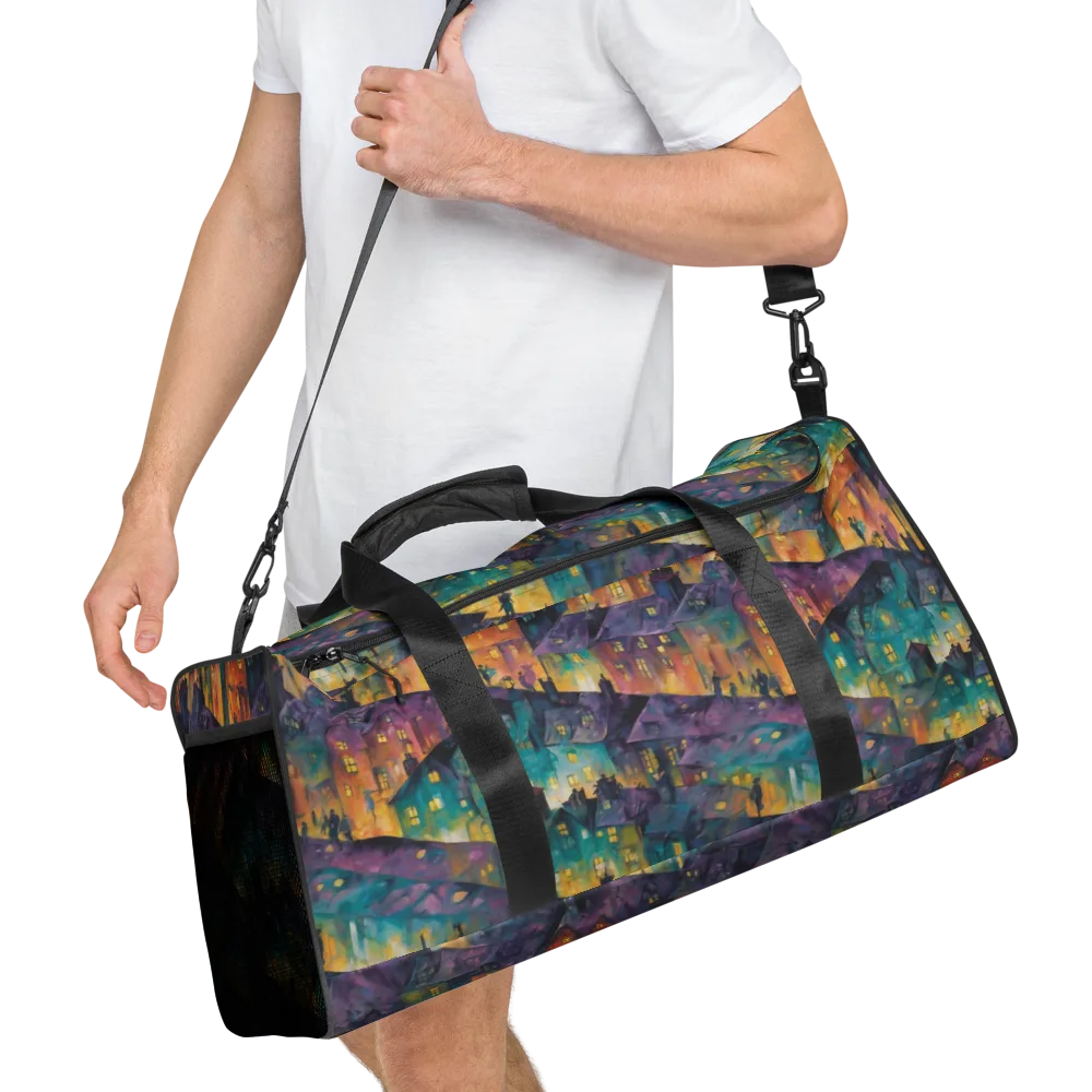 Midnight Rooftops on Duffle Bag — Right Front