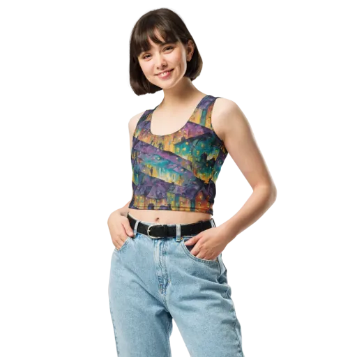 Midnight Rooftops on a Crop Top