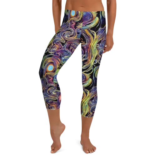 Lebacq Swirl on a Capri Leggings