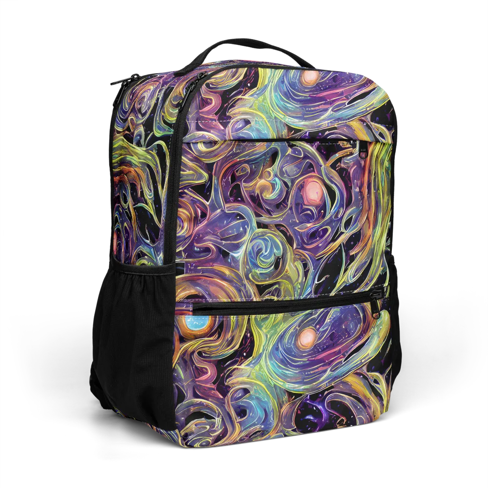 Lebacq Swirl on Utility Backpack — Right Front