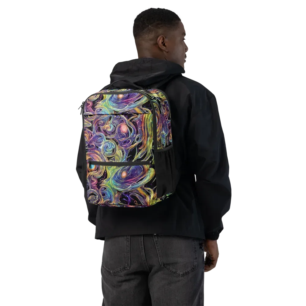 Lebacq Swirl on Utility Backpack — Back
