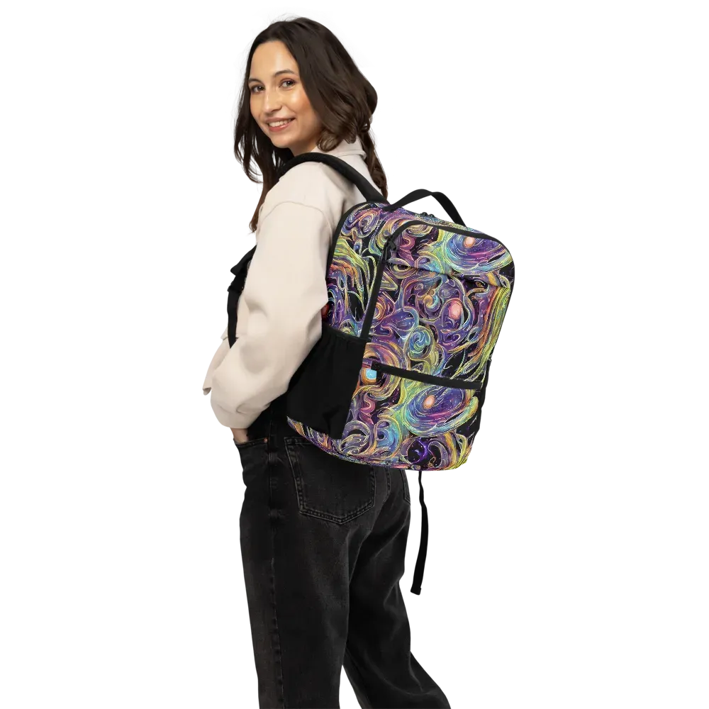 Lebacq Swirl on Utility Backpack — Back
