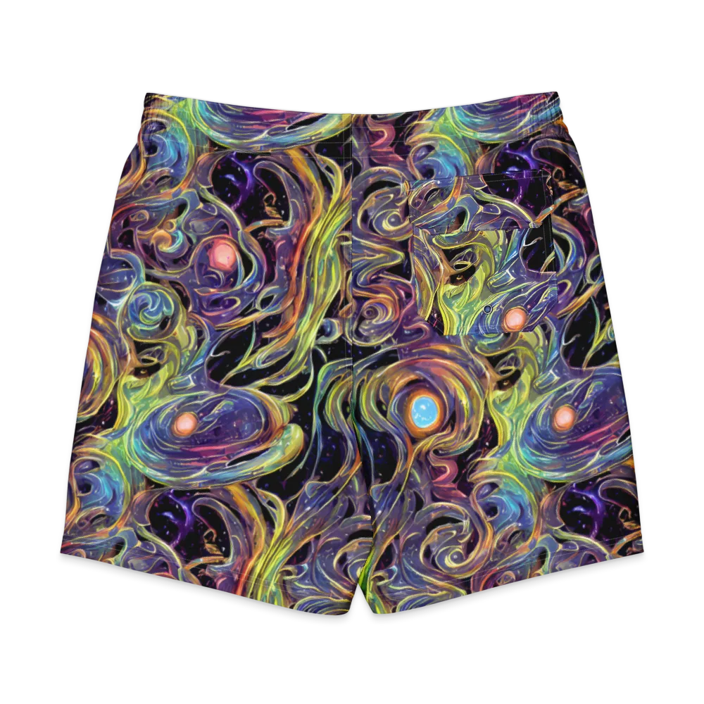 Lebacq Swirl on Men's Board Shorts — Back