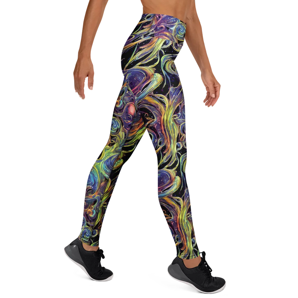 Lebacq Swirl on Yoga Leggings — Right