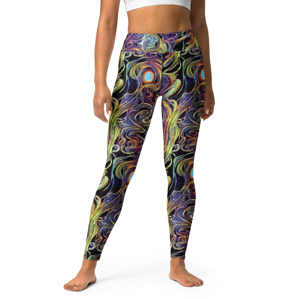 Lebacq Swirl on Yoga Leggings — Front