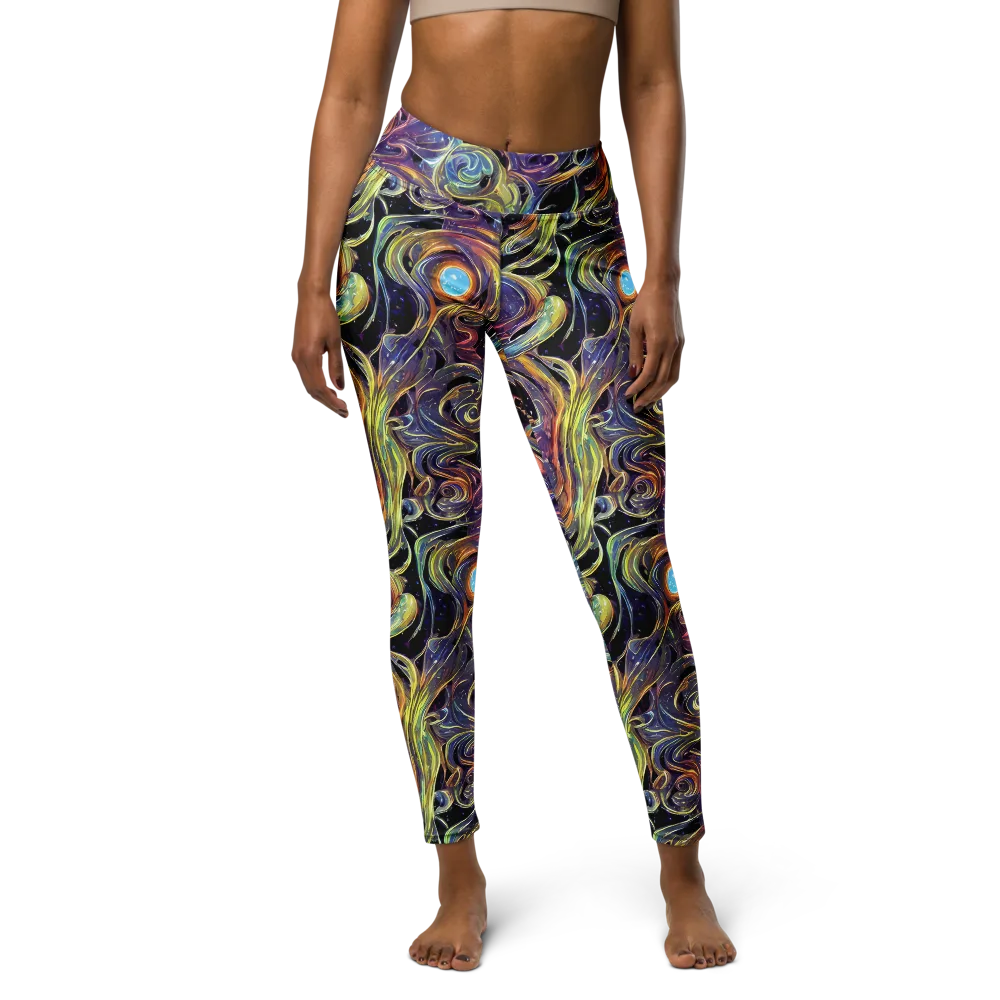 Lebacq Swirl on Yoga Leggings — Front