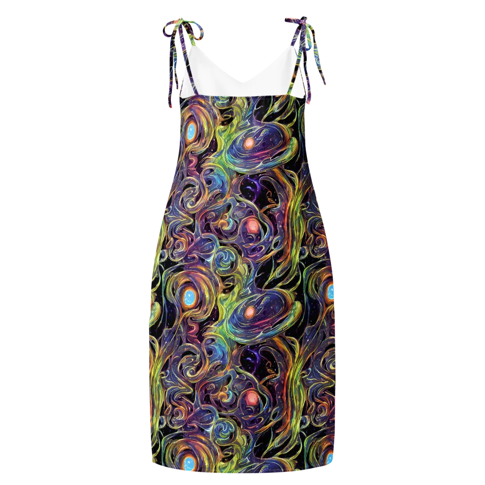 Lebacq Swirl on Slip Dress — Back