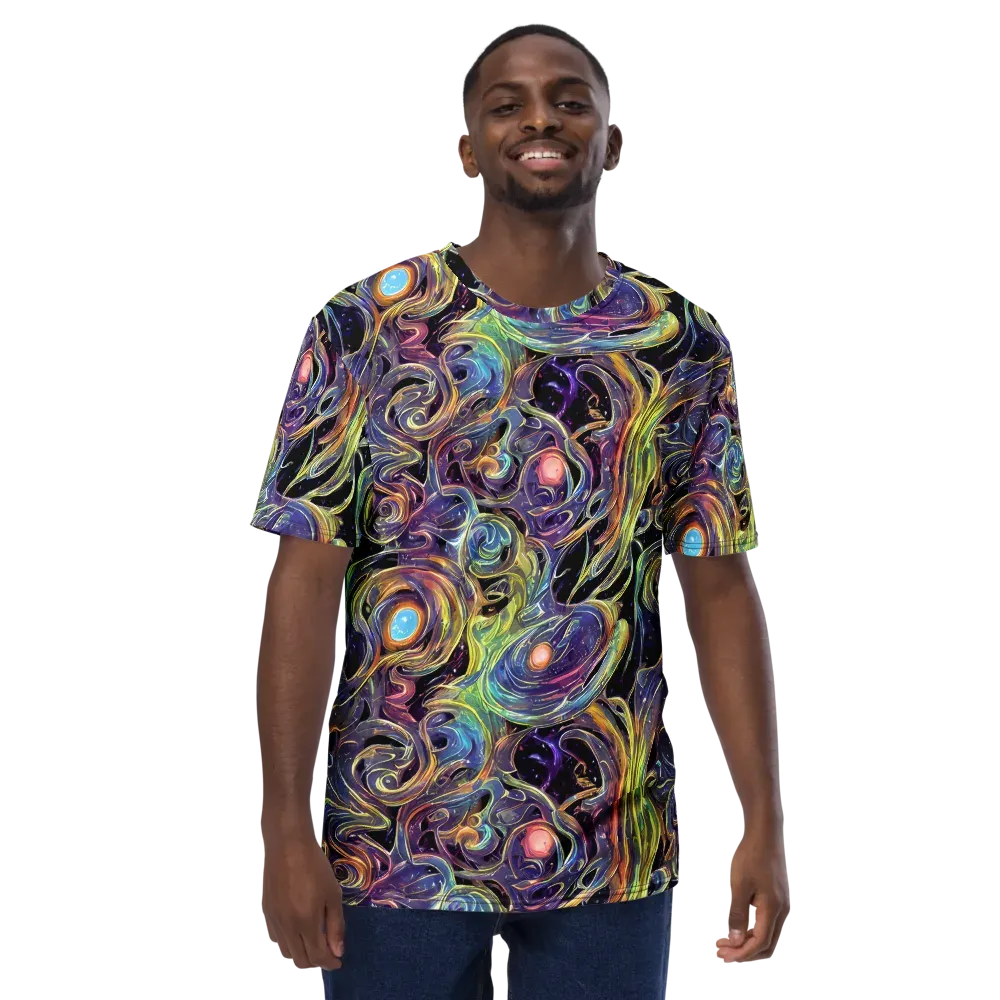 Lebacq Swirl on Men's Crew Neck T-Shirt — Front