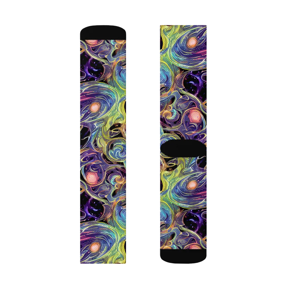 Lebacq Swirl on Socks — Right Sock