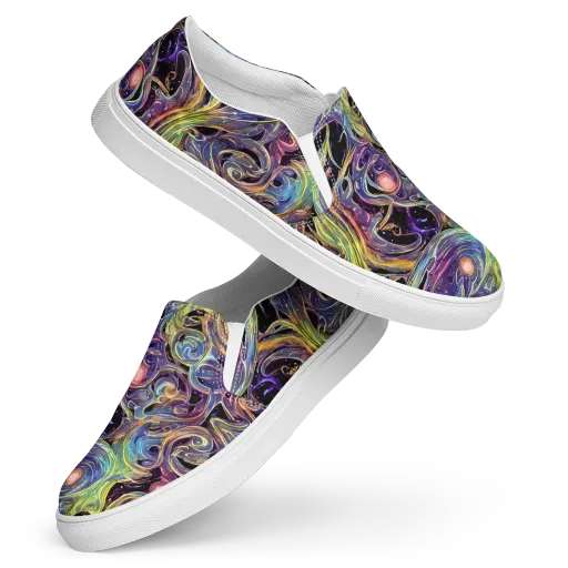 Lebacq Swirl on a Women's Slip-On Canvas Shoes