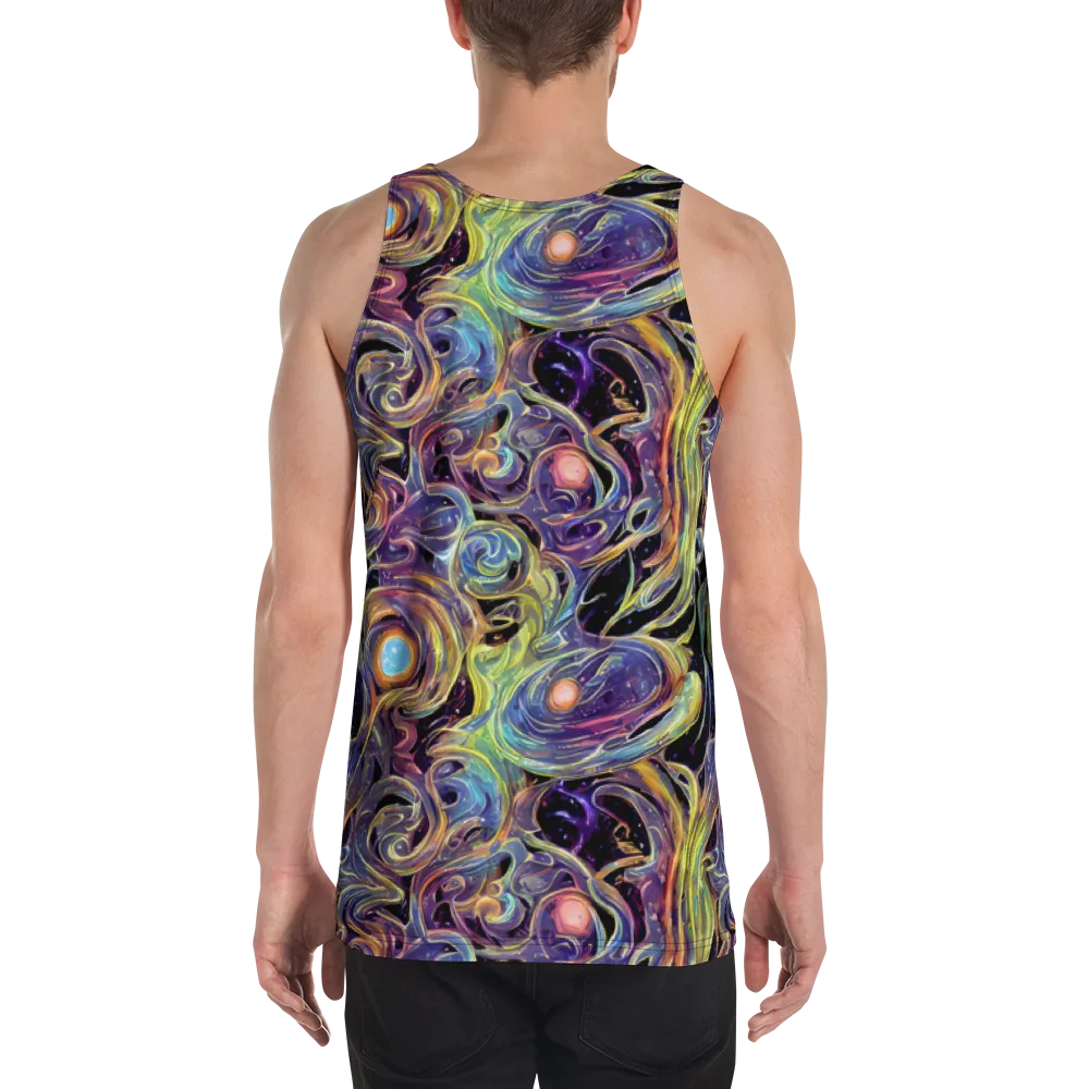 Lebacq Swirl on Men's Tank Top — Back