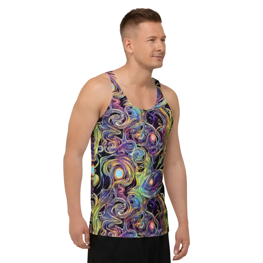 Lebacq Swirl on Men's Tank Top — Right Front