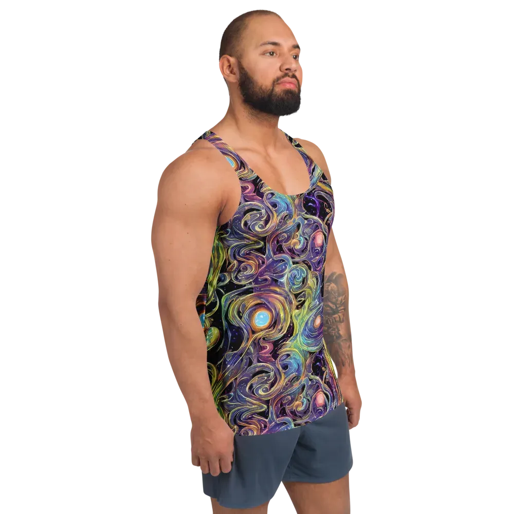 Lebacq Swirl on Men's Tank Top — Right Front