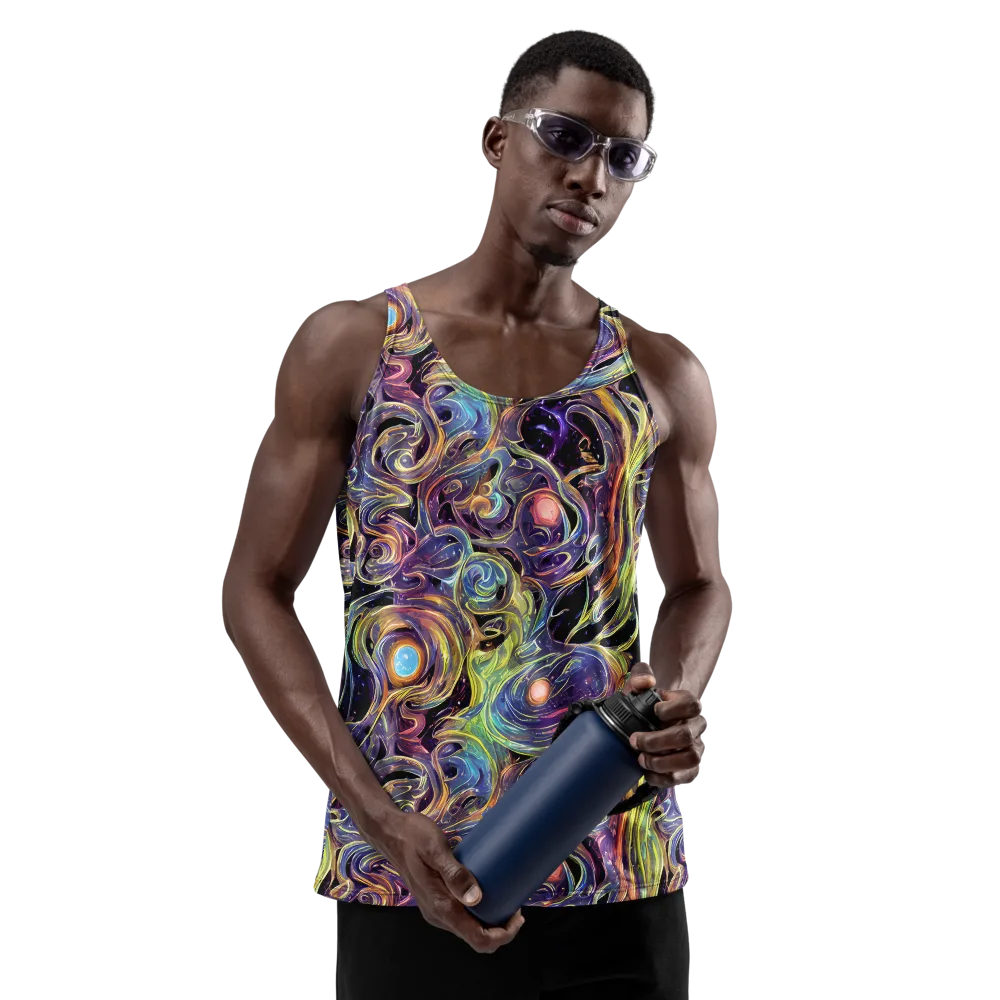 Lebacq Swirl on Men's Tank Top — Front