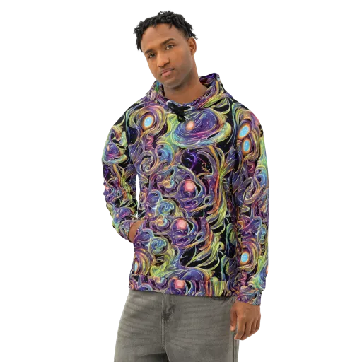 Lebacq Swirl on a Cotton Hoodie