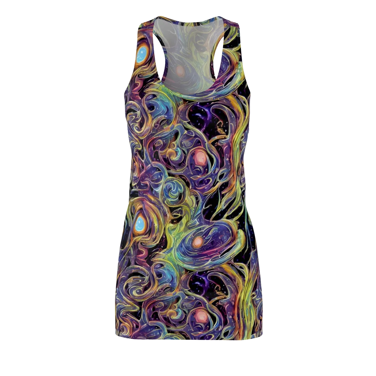 Lebacq Swirl on Racerback Dress — Front