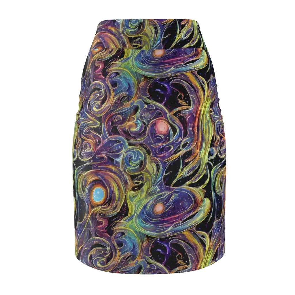 Lebacq Swirl on Pencil Skirt — Back