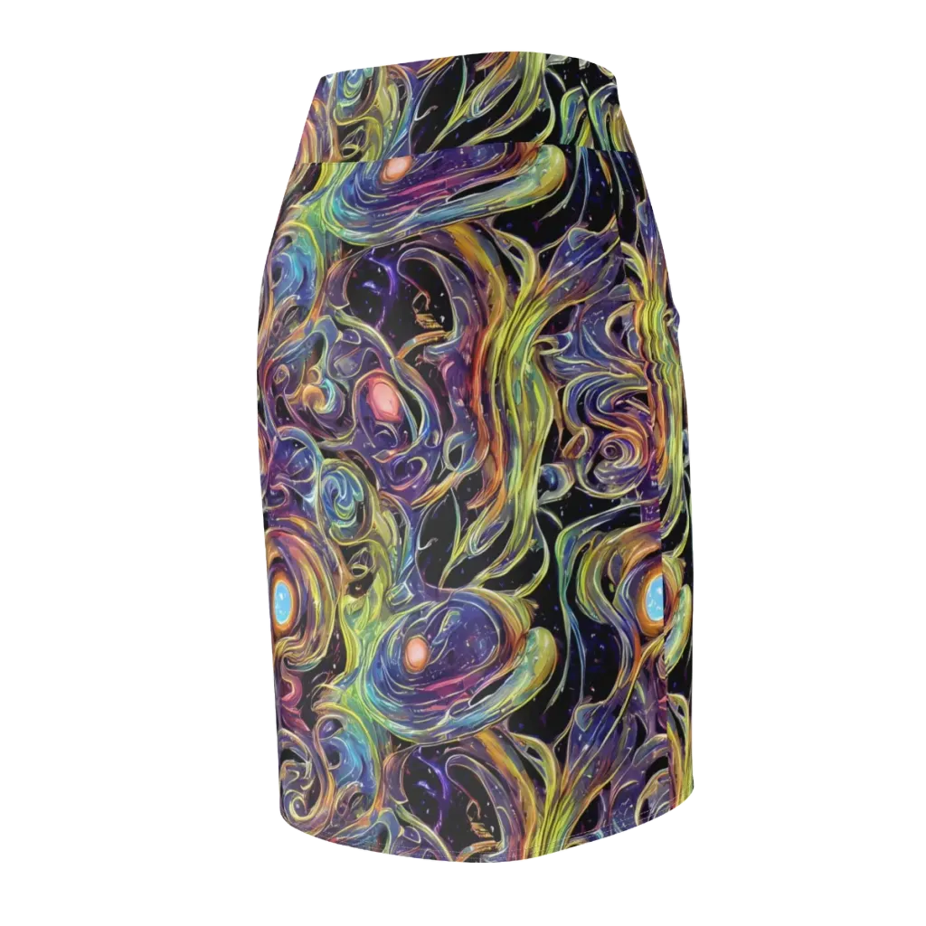 Lebacq Swirl on Pencil Skirt — Back Side