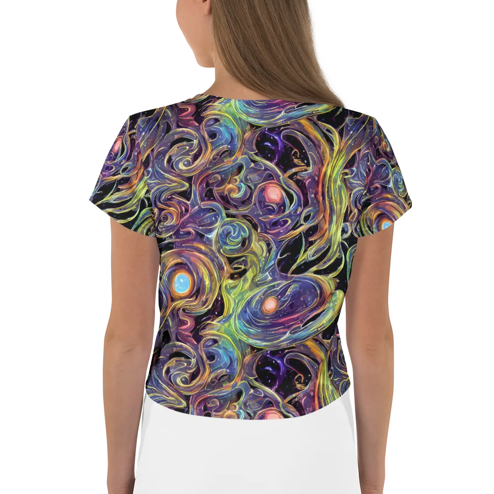 Lebacq Swirl on Crop Tee — Back
