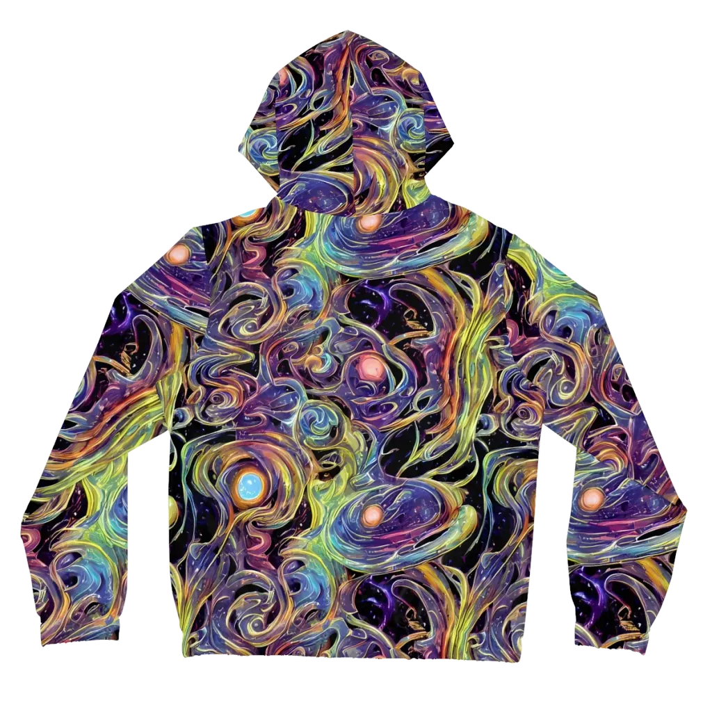 Lebacq Swirl on Women's Full-Zip Hoodie — Back