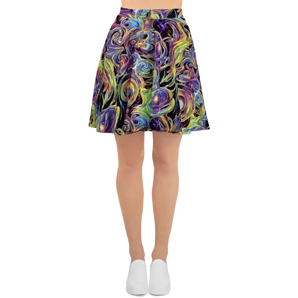 Lebacq Swirl on Skater Skirt — Front