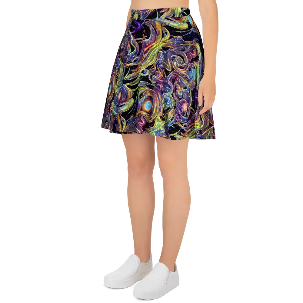 Lebacq Swirl on Skater Skirt — Left
