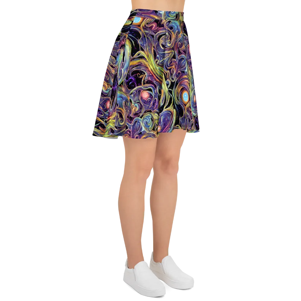 Lebacq Swirl on Skater Skirt — Right