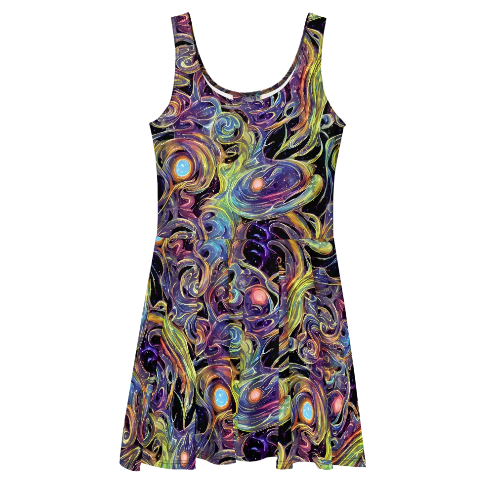 Lebacq Swirl on Skater Dress — Front