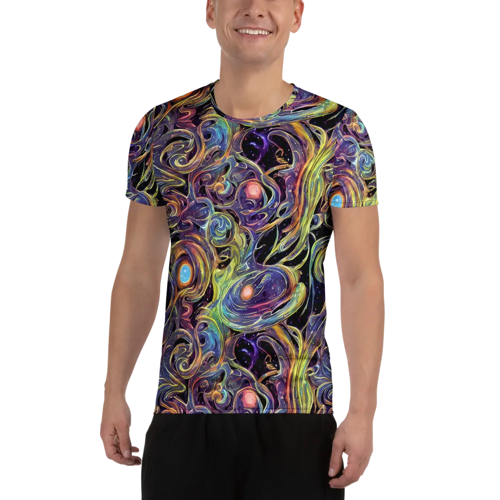 Lebacq Swirl on Men's Athletic T-Shirt — Front