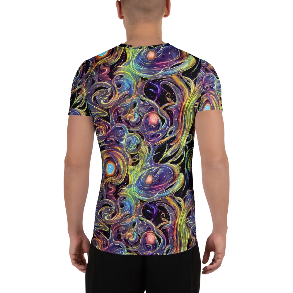 Lebacq Swirl on Men's Athletic T-Shirt — Back