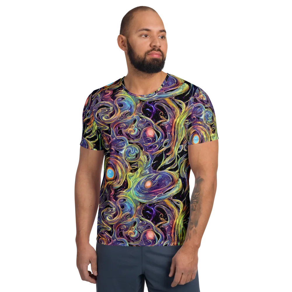 Lebacq Swirl on Men's Athletic T-Shirt — Front