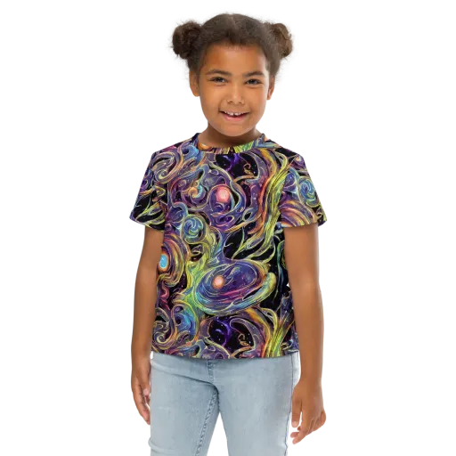 Lebacq Swirl on a Kids Crew Neck T-Shirt