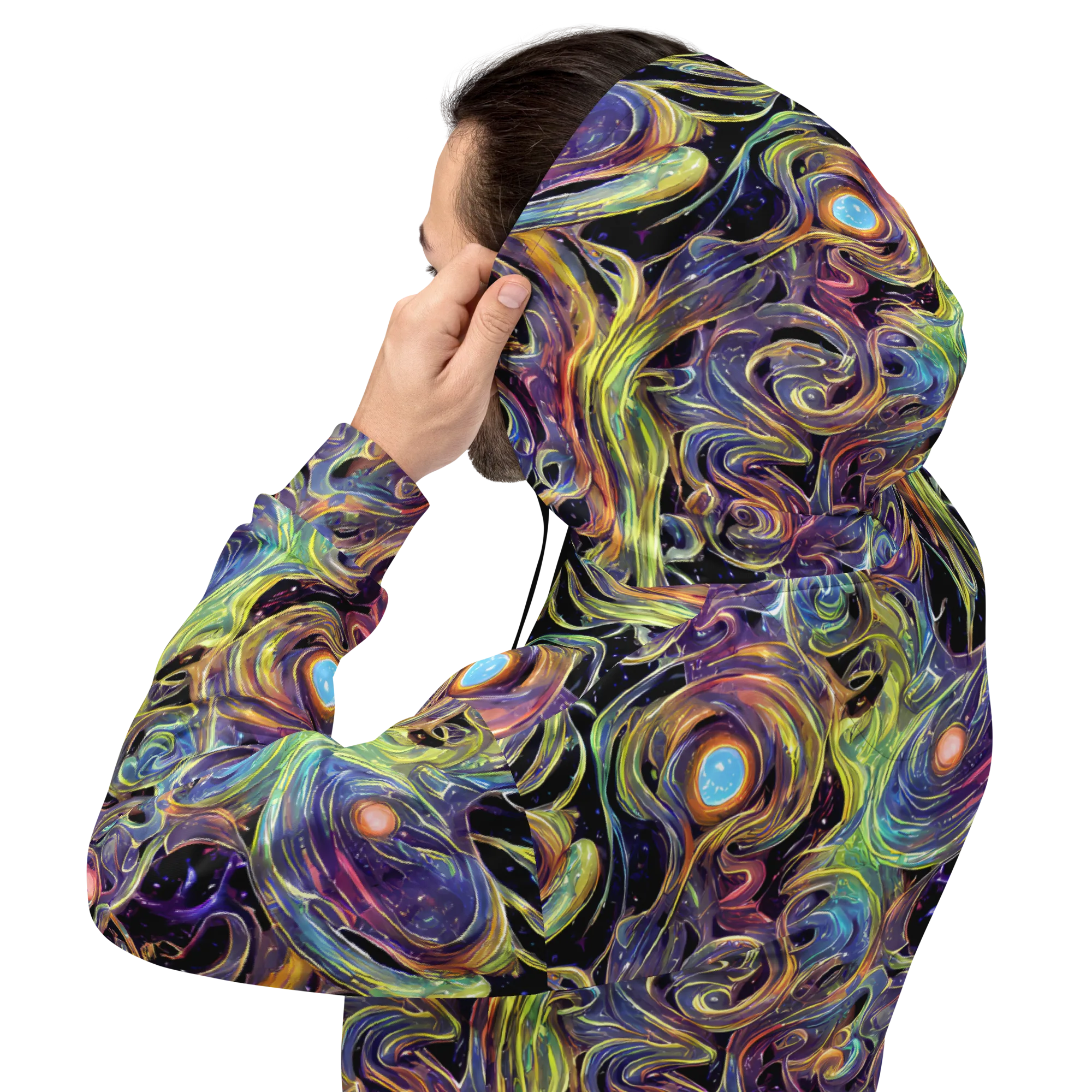 Lebacq Swirl on Hoodie — Back