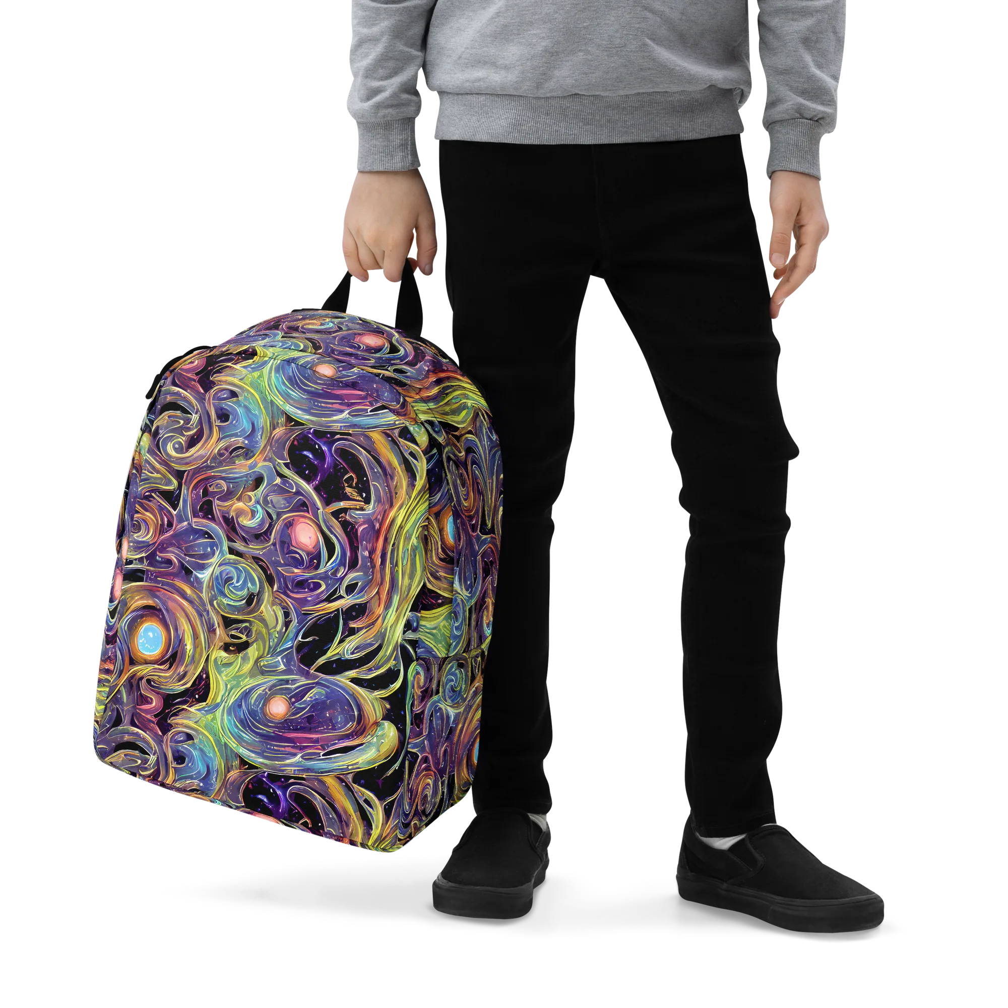 Lebacq Swirl on Minimalist Backpack — Zoomed-in
