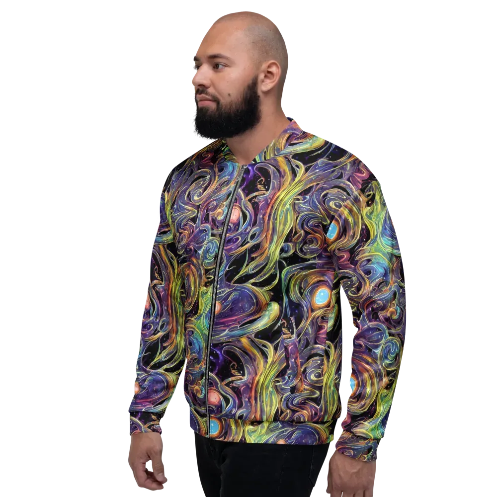 Lebacq Swirl on Bomber Jacket — Left