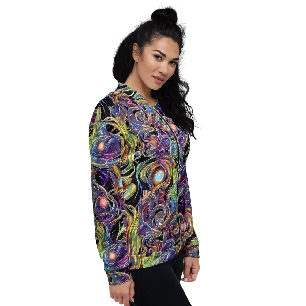Lebacq Swirl on Bomber Jacket — Right