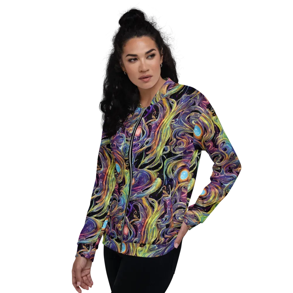 Lebacq Swirl on Bomber Jacket — Left