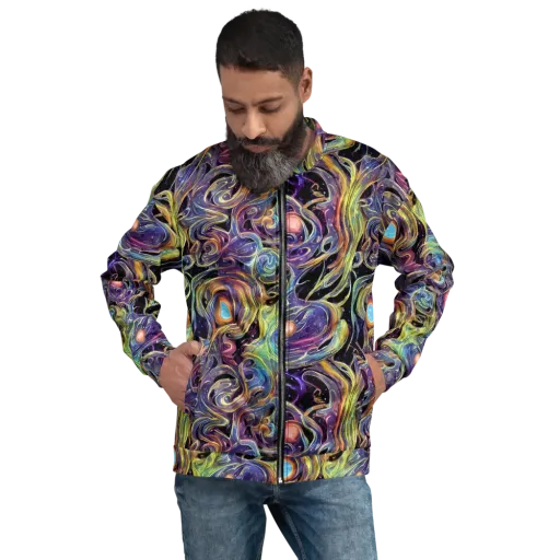Lebacq Swirl on a Bomber Jacket