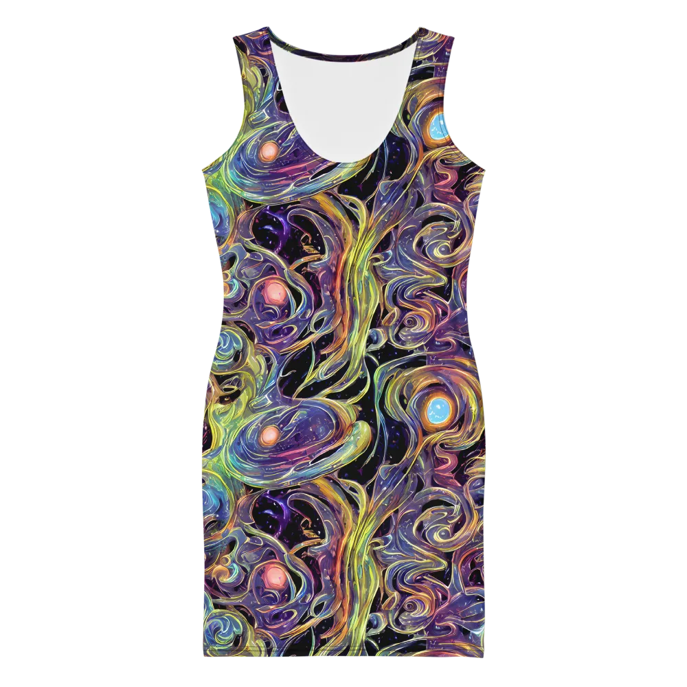 Lebacq Swirl on Bodycon Dress — Front