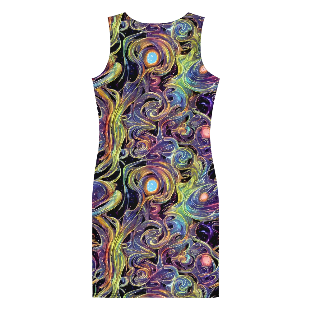 Lebacq Swirl on Bodycon Dress — Back