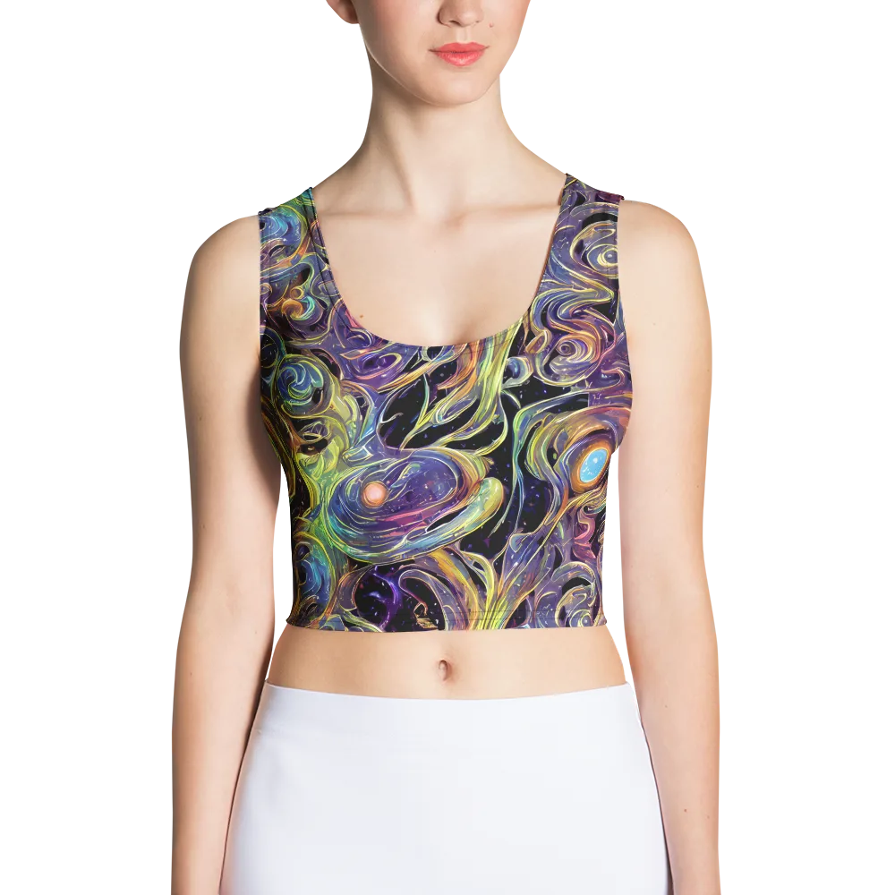Lebacq Swirl on Crop Top — Front